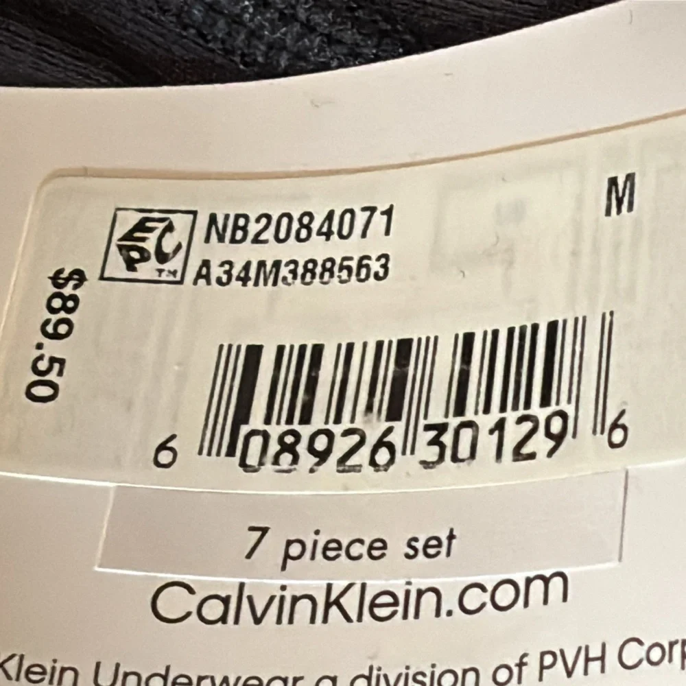 7 pairs medium Calvin Klein Black Boxer Briefs Stretchy Elastic Waistband no box